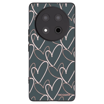 Picasee silikonski črni ovitek za Honor Magic7 Lite 5G - Lots of love