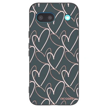 Picasee silikonski črni ovitek za Google Pixel 8a - Lots of love