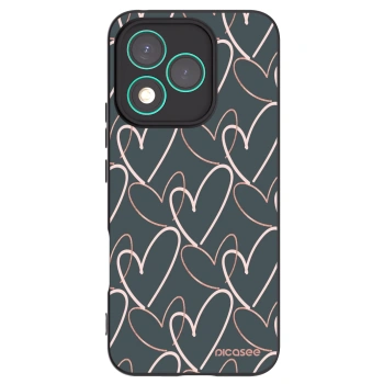 Picasee silikonski črni ovitek za Honor 400 Lite 5G - Lots of love