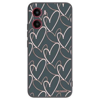 Picasee silikonski črni ovitek za Motorola Moto G05 - Lots of love