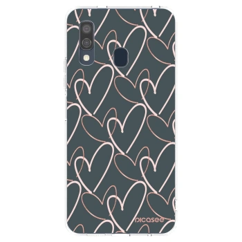 Picasee silikonski prozorni ovitek za Samsung Galaxy A40 A405F - Lots of love