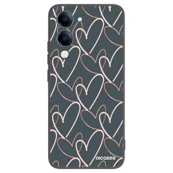 Picasee silikonski črni ovitek za Vivo Y29s 5G - Lots of love