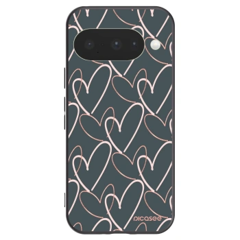 Picasee silikonski črni ovitek za Google Pixel 10 - Lots of love