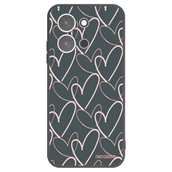 Picasee silikonski črni ovitek za Xiaomi Redmi 15C 5G - Lots of love