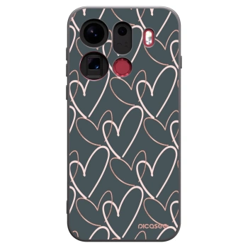 Picasee silikonski črni ovitek za OPPO Find X9 Pro - Lots of love