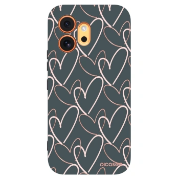 Picasee silikonski črni ovitek za Honor 600 - Lots of love
