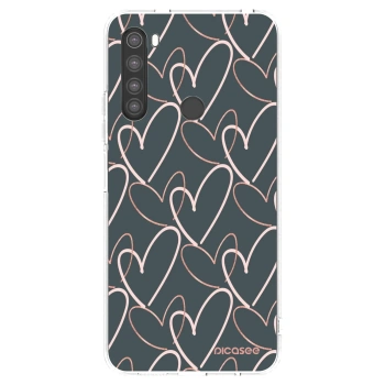 Picasee silikonski prozorni ovitek za Xiaomi Redmi Note 8 - Lots of love