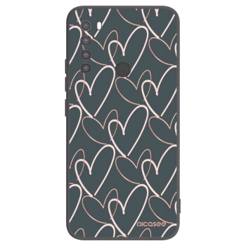 Picasee silikonski črni ovitek za Xiaomi Redmi Note 8 - Lots of love