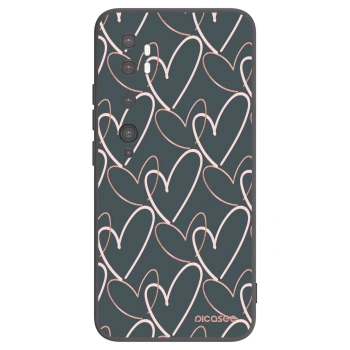 Picasee silikonski črni ovitek za Xiaomi Mi Note 10 (Pro) - Lots of love