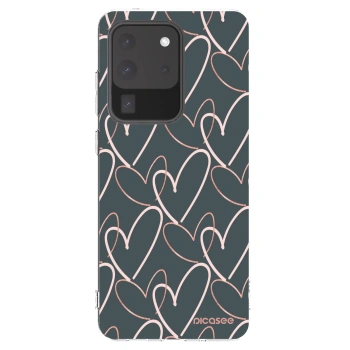 Picasee silikonski prozorni ovitek za Samsung Galaxy S20 Ultra 5G G988F - Lots of love