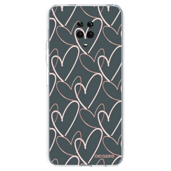Picasee silikonski prozorni ovitek za Xiaomi Redmi Note 9 Pro - Lots of love