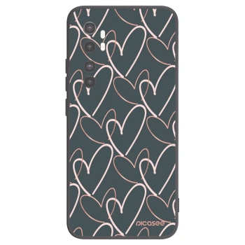 Picasee silikonski črni ovitek za Xiaomi Mi Note 10 Lite - Lots of love