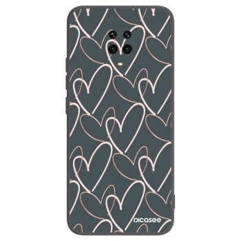 Picasee silikonski črni ovitek za Xiaomi Redmi Note 9S - Lots of love