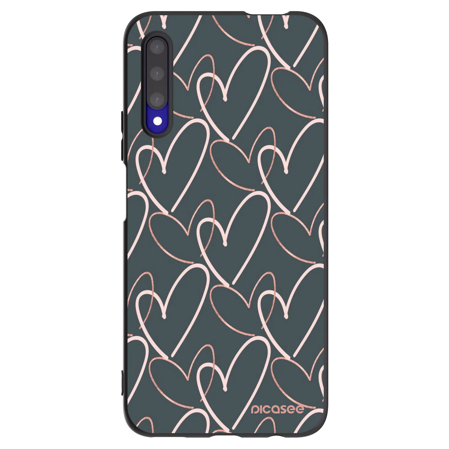 Picasee silikonski črni ovitek za Honor 9X Pro - Lots of love