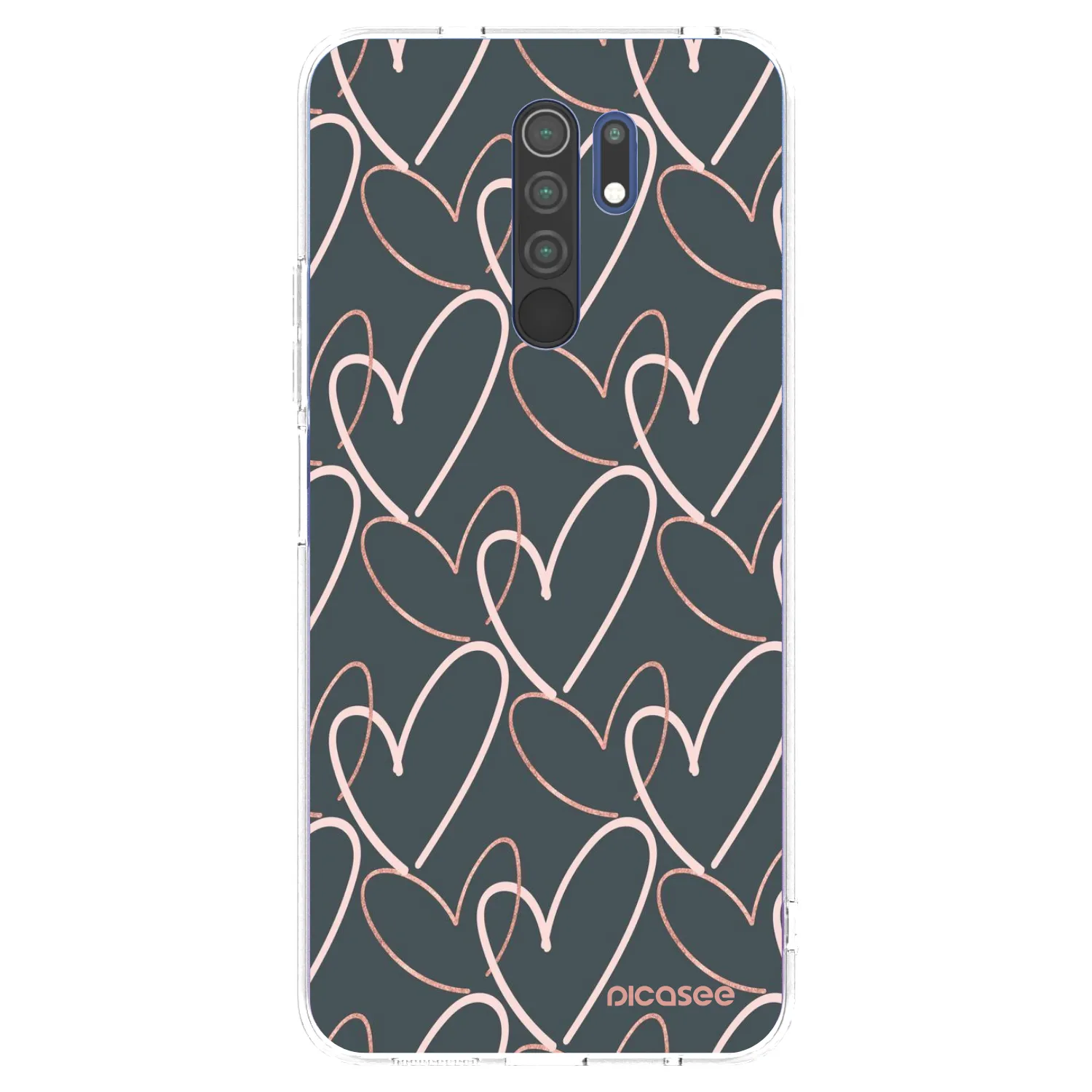 Picasee silikonski prozorni ovitek za Xiaomi Redmi 9 - Lots of love