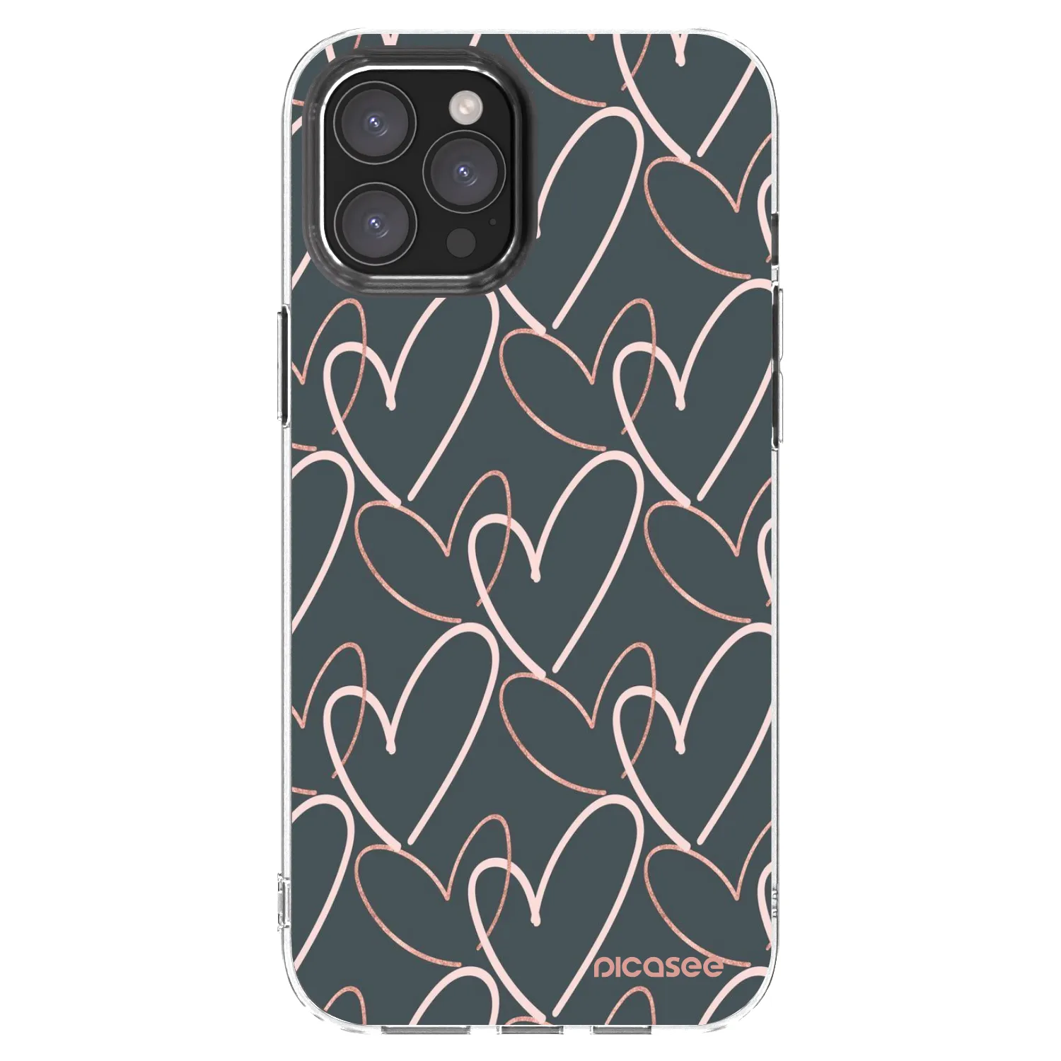 Picasee silikonski prozorni ovitek za Apple iPhone 12 Pro Max - Lots of love