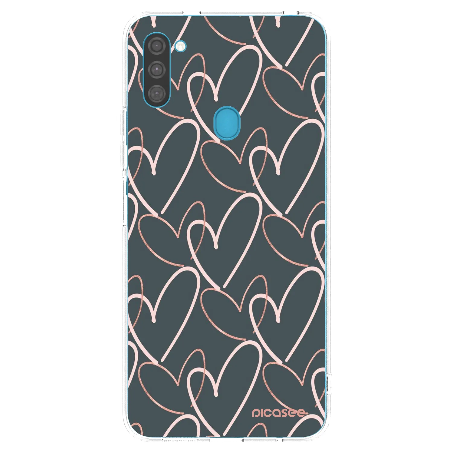 Picasee silikonski prozorni ovitek za Samsung Galaxy M11 - Lots of love