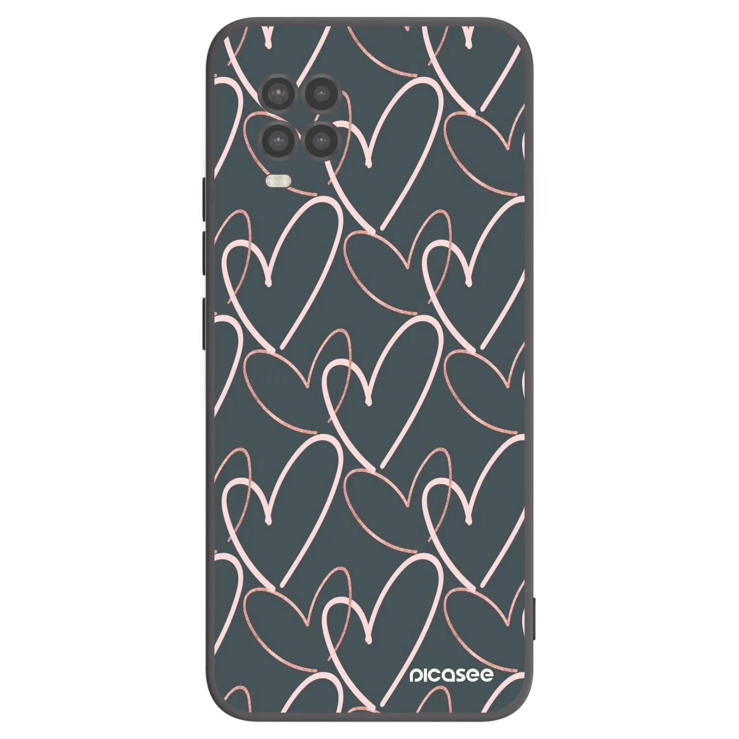 Picasee silikonski črni ovitek za Xiaomi Mi 10 Lite - Lots of love
