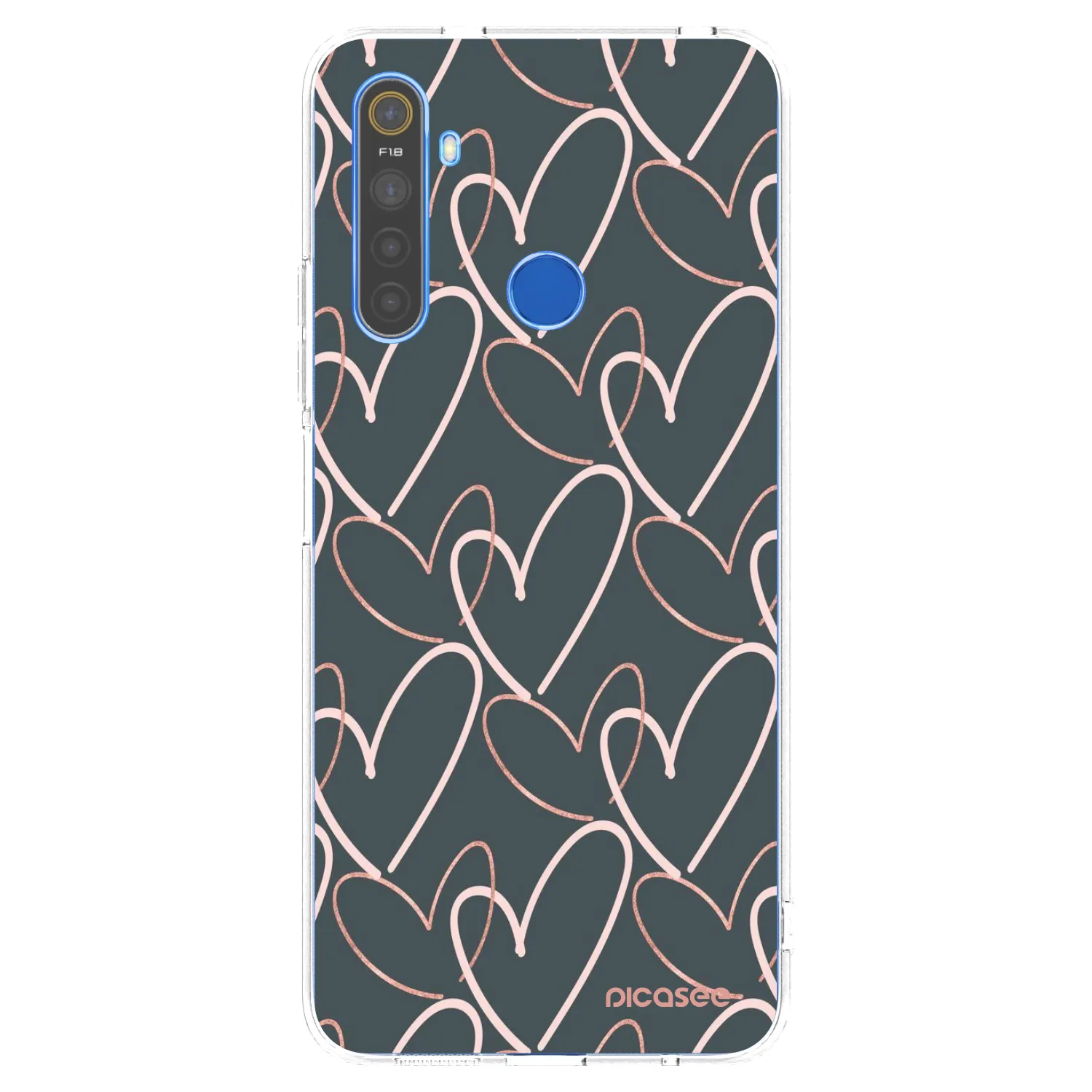 Picasee silikonski prozorni ovitek za Realme 5 - Lots of love