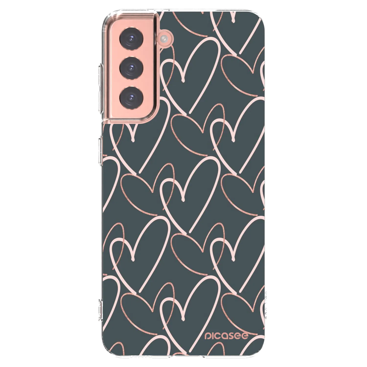 Picasee silikonski prozorni ovitek za Samsung Galaxy S21 5G G991B - Lots of love