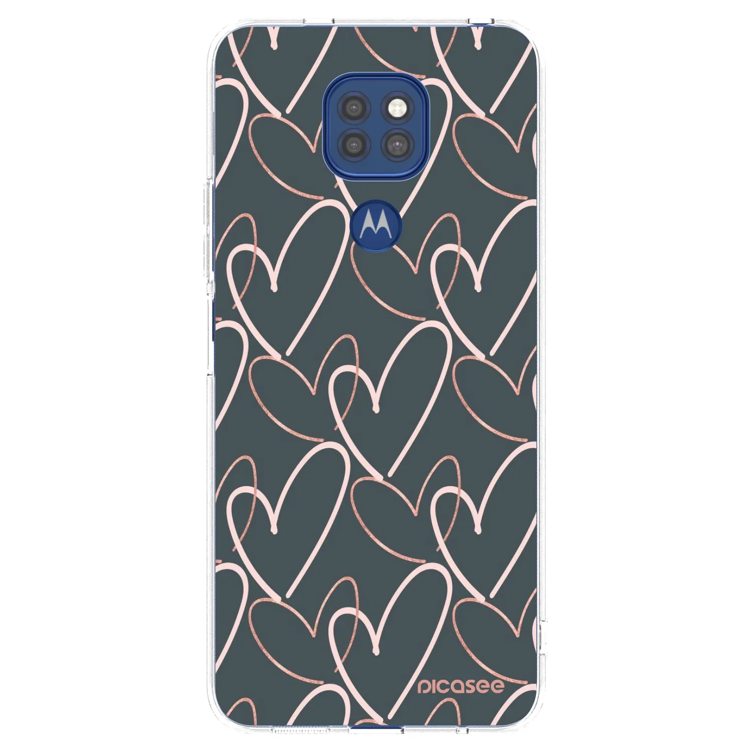 Picasee silikonski prozorni ovitek za Motorola Moto G9 Play - Lots of love