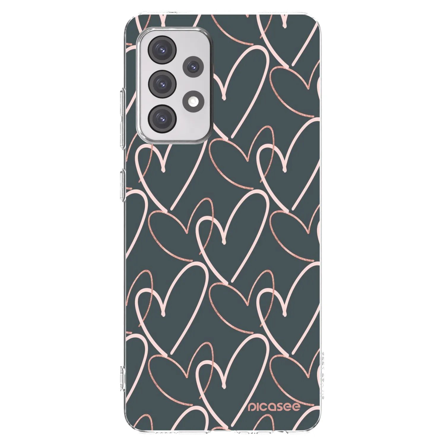 Picasee silikonski prozorni ovitek za Samsung Galaxy A52 5G A525F - Lots of love