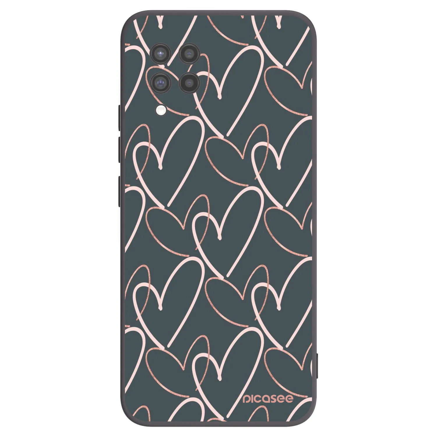 Picasee silikonski črni ovitek za Samsung Galaxy A42 A426B - Lots of love