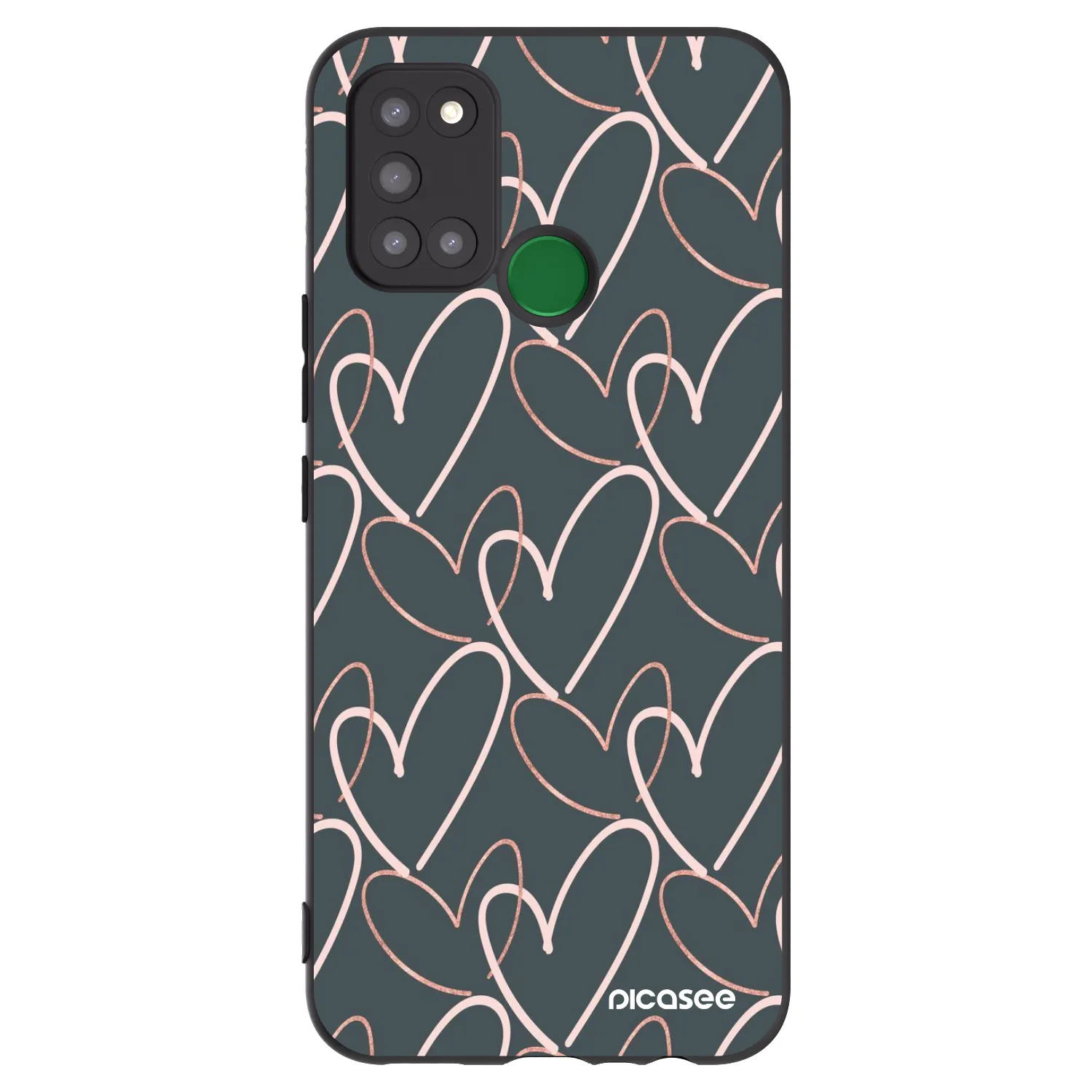 Picasee silikonski črni ovitek za Realme 7i - Lots of love