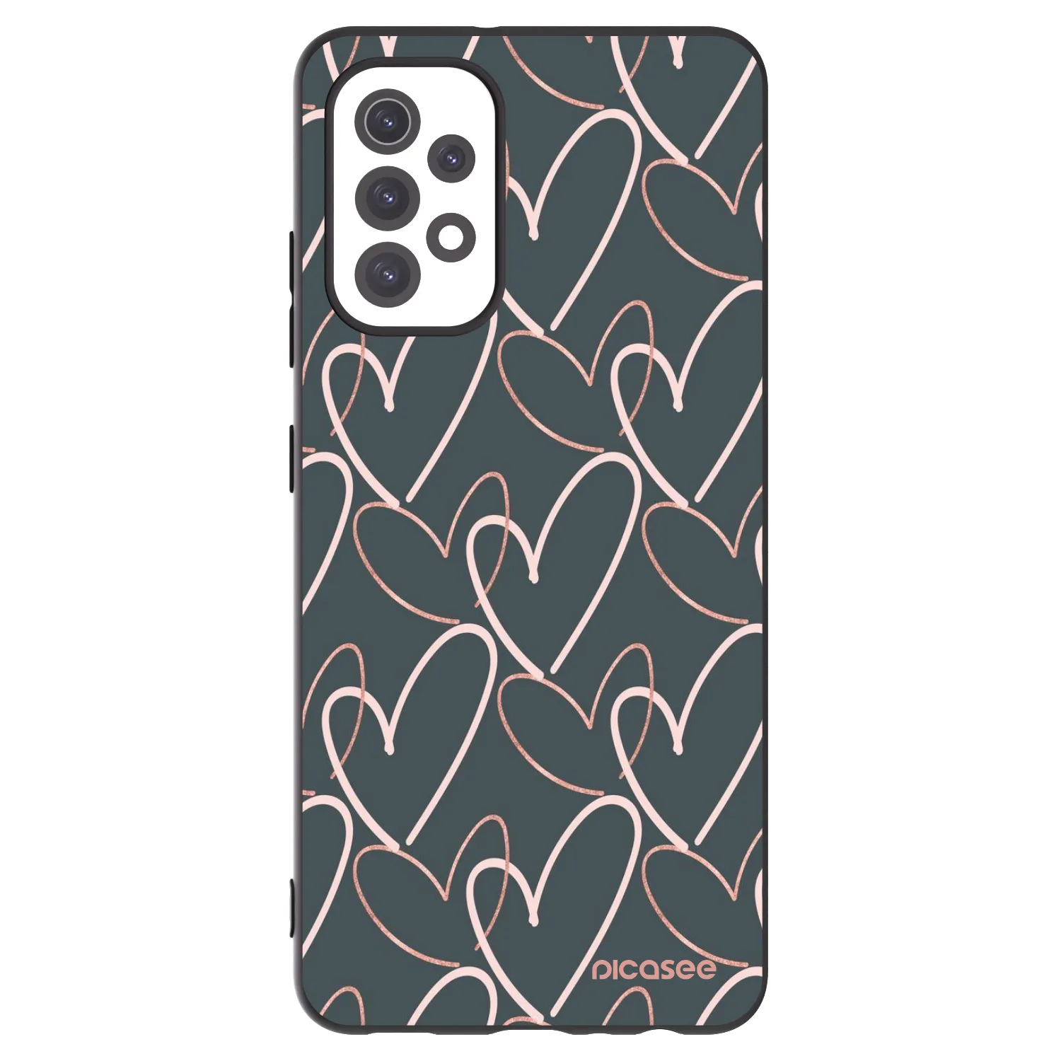 Picasee silikonski črni ovitek za Samsung Galaxy A32 5G A326B - Lots of love