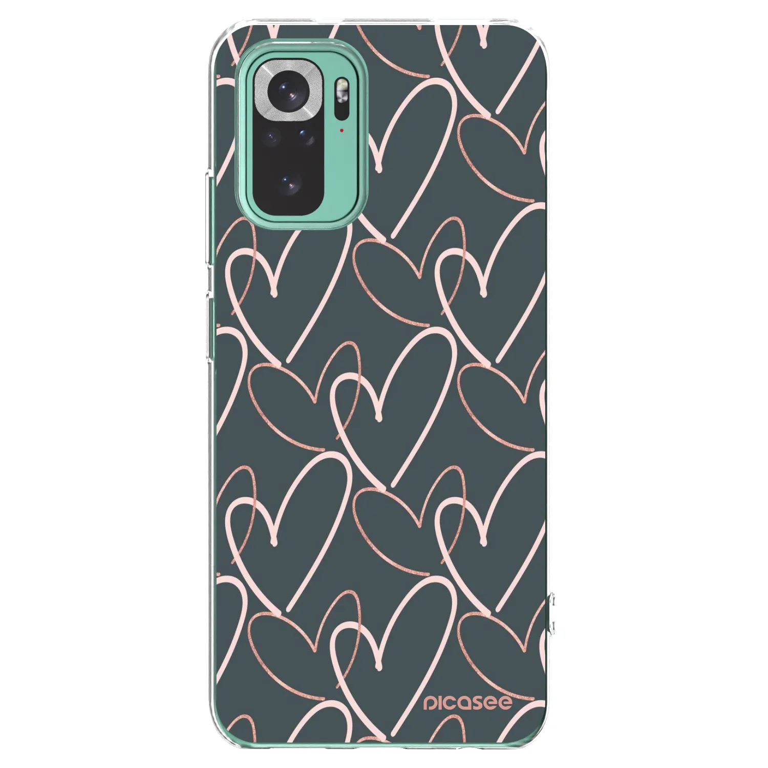 Picasee silikonski prozorni ovitek za Xiaomi Redmi Note 10 Pro - Lots of love