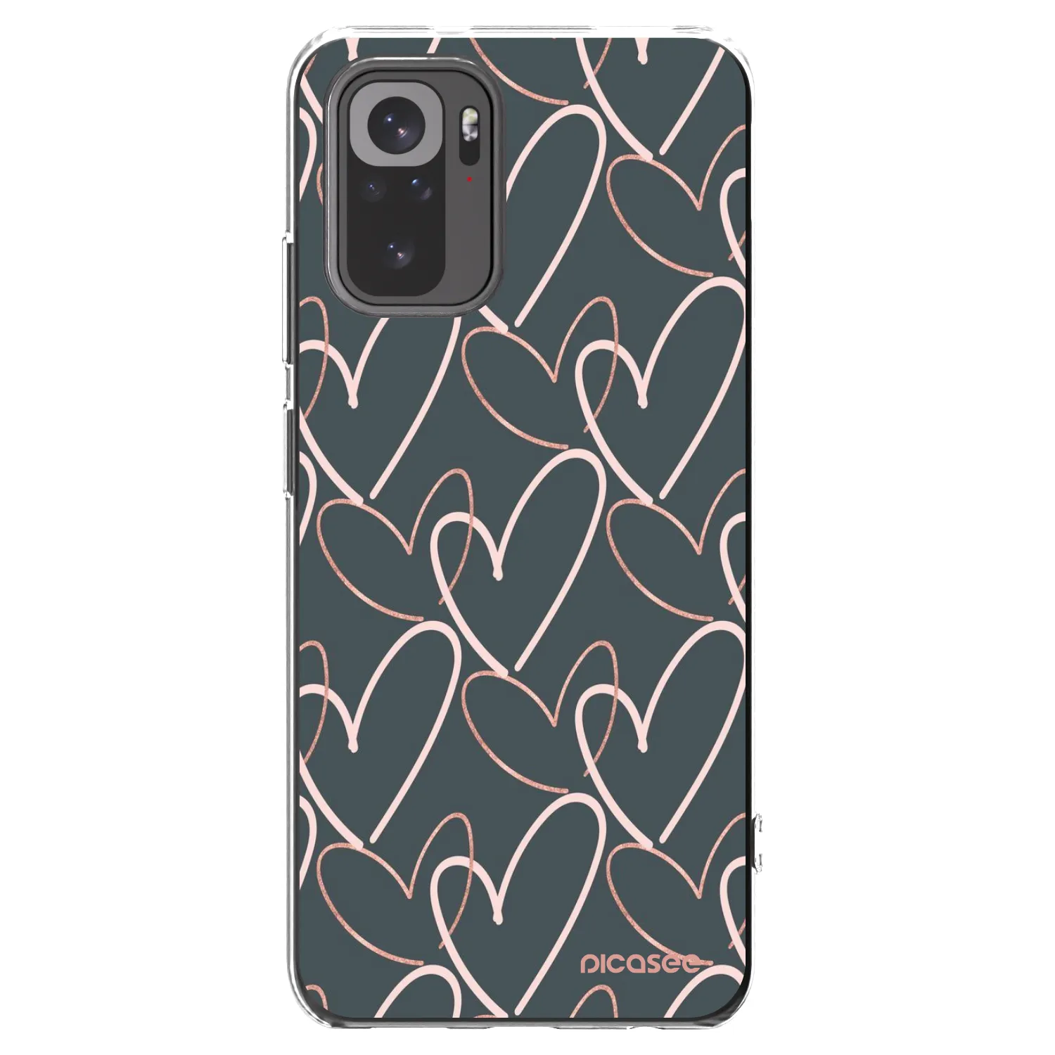 Picasee silikonski prozorni ovitek za Xiaomi Redmi Note 10S - Lots of love