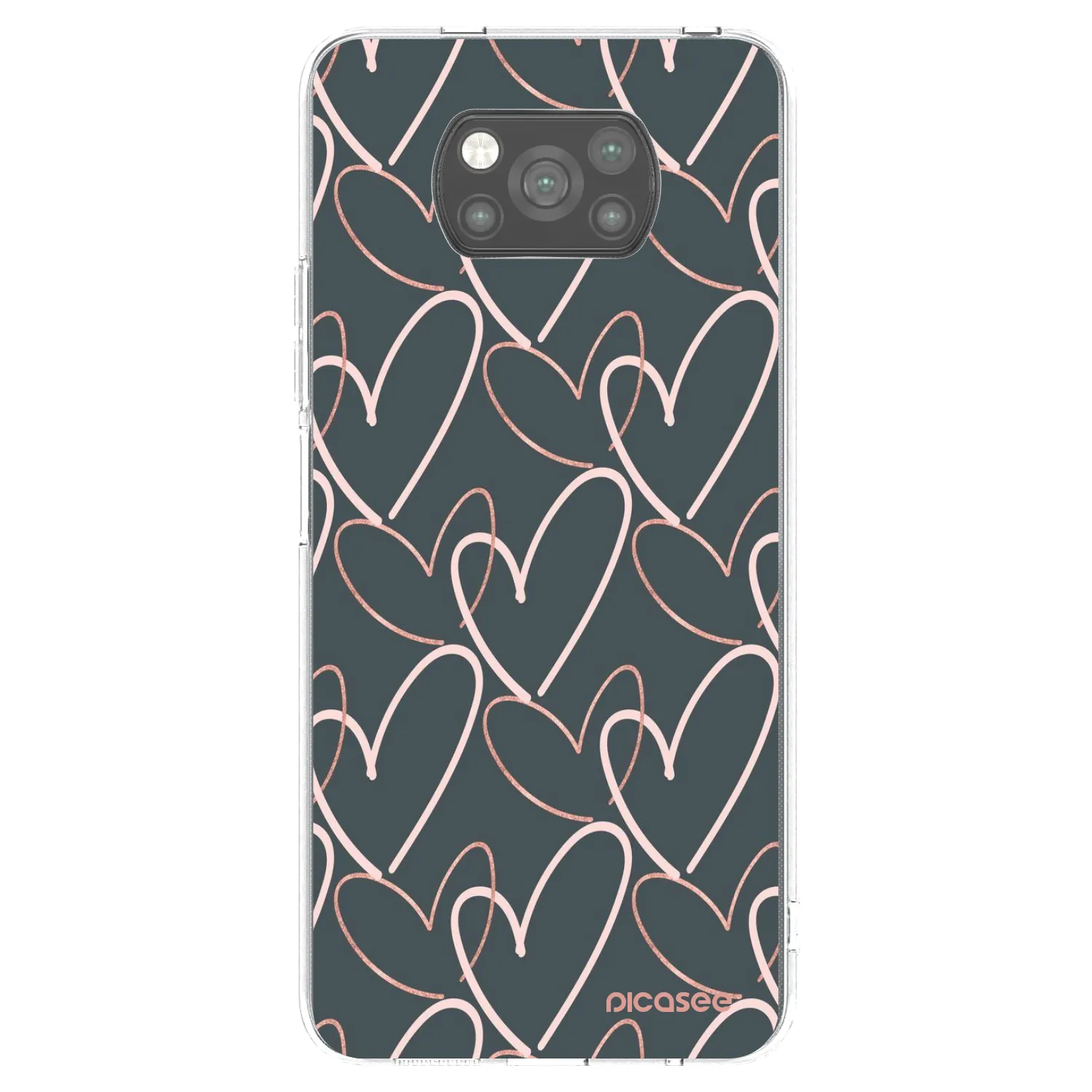 Picasee silikonski črni ovitek za Xiaomi Poco X3 Pro - Lots of love