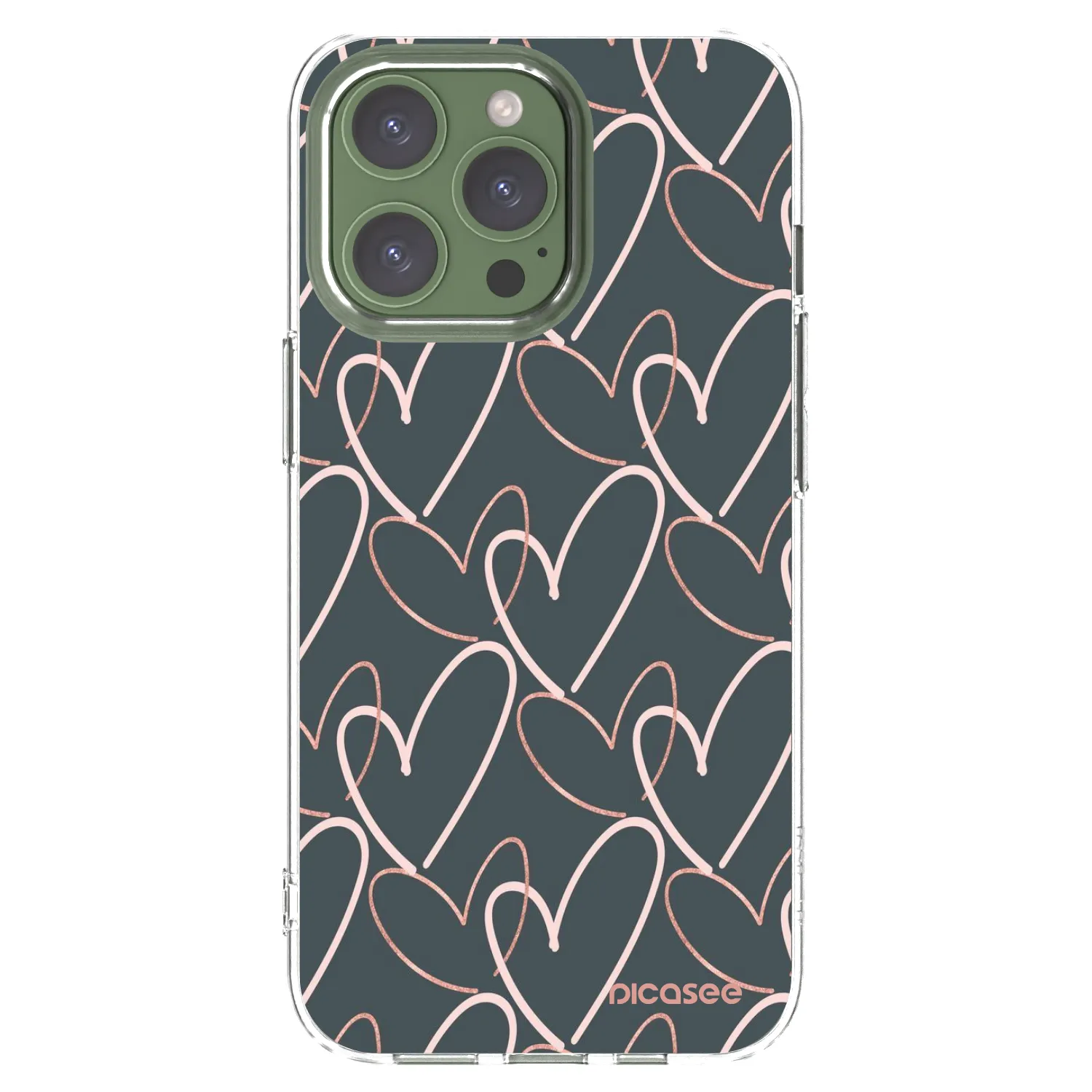Picasee silikonski prozorni ovitek za Apple iPhone 13 Pro - Lots of love