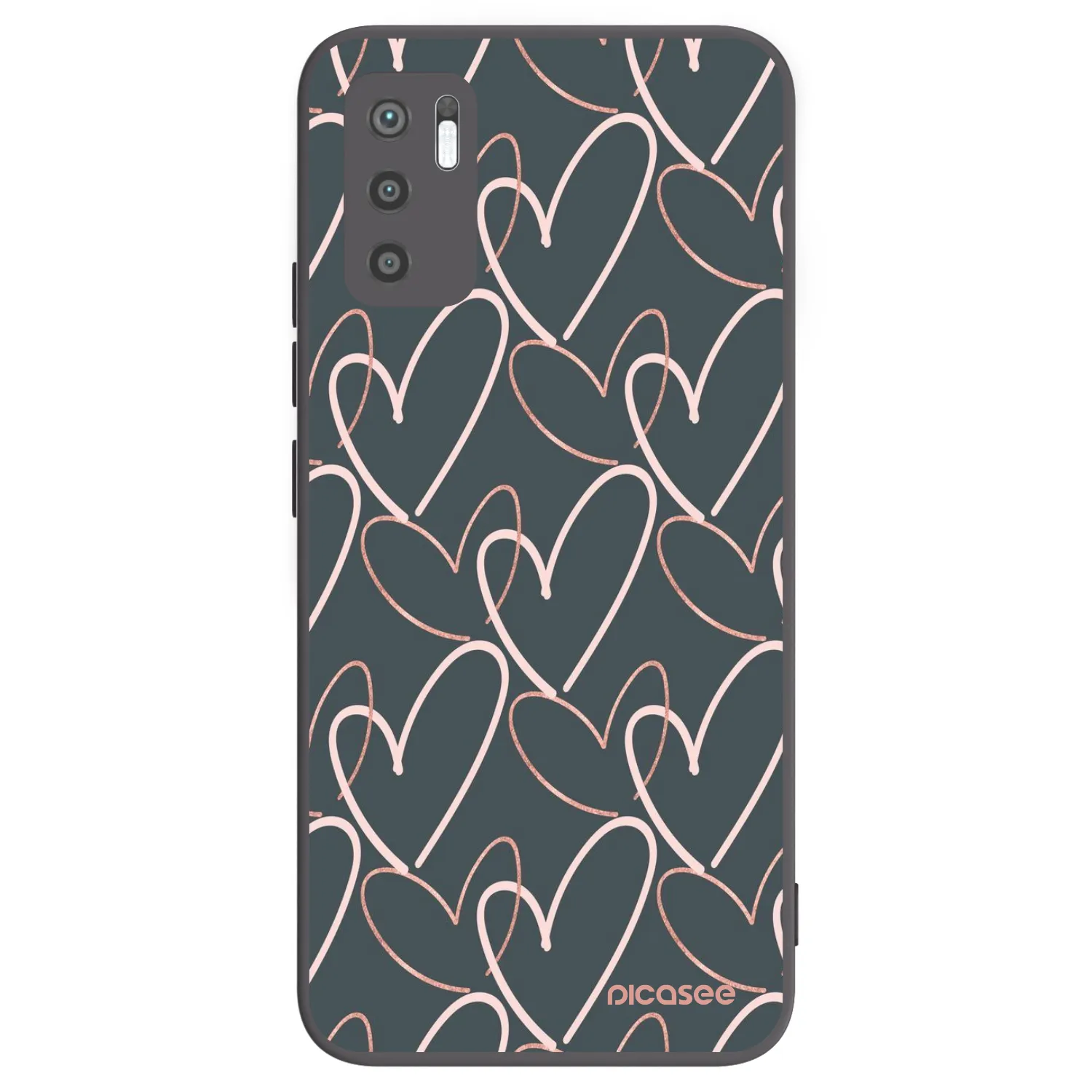 Picasee silikonski črni ovitek za Xiaomi Redmi Note 10 5G - Lots of love