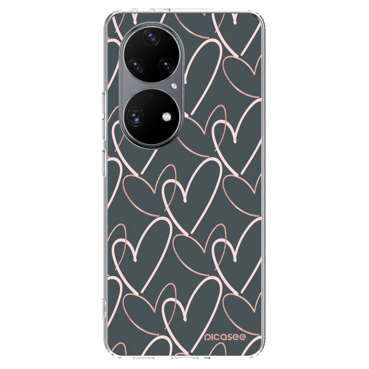 Picasee silikonski prozorni ovitek za Huawei P50 - Lots of love