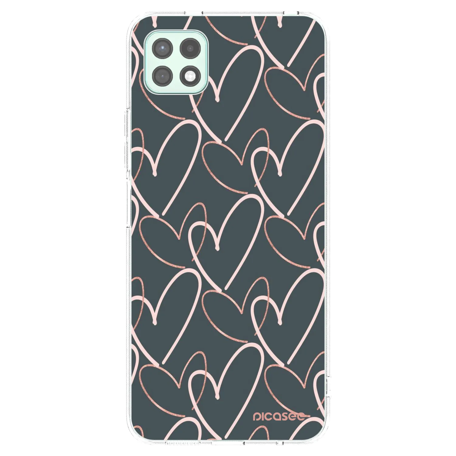 Picasee silikonski prozorni ovitek za Samsung Galaxy A22 A226B 5G - Lots of love