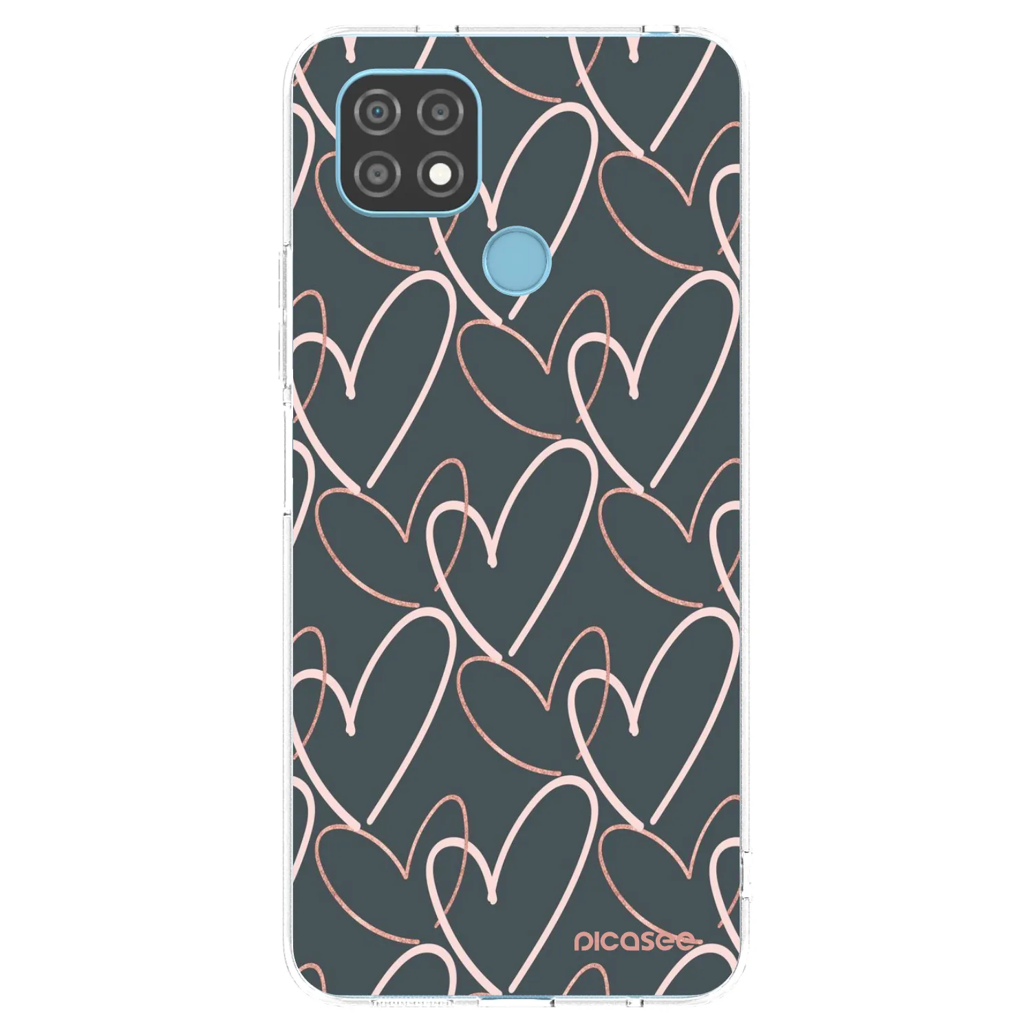 Picasee silikonski prozorni ovitek za Realme C21 - Lots of love