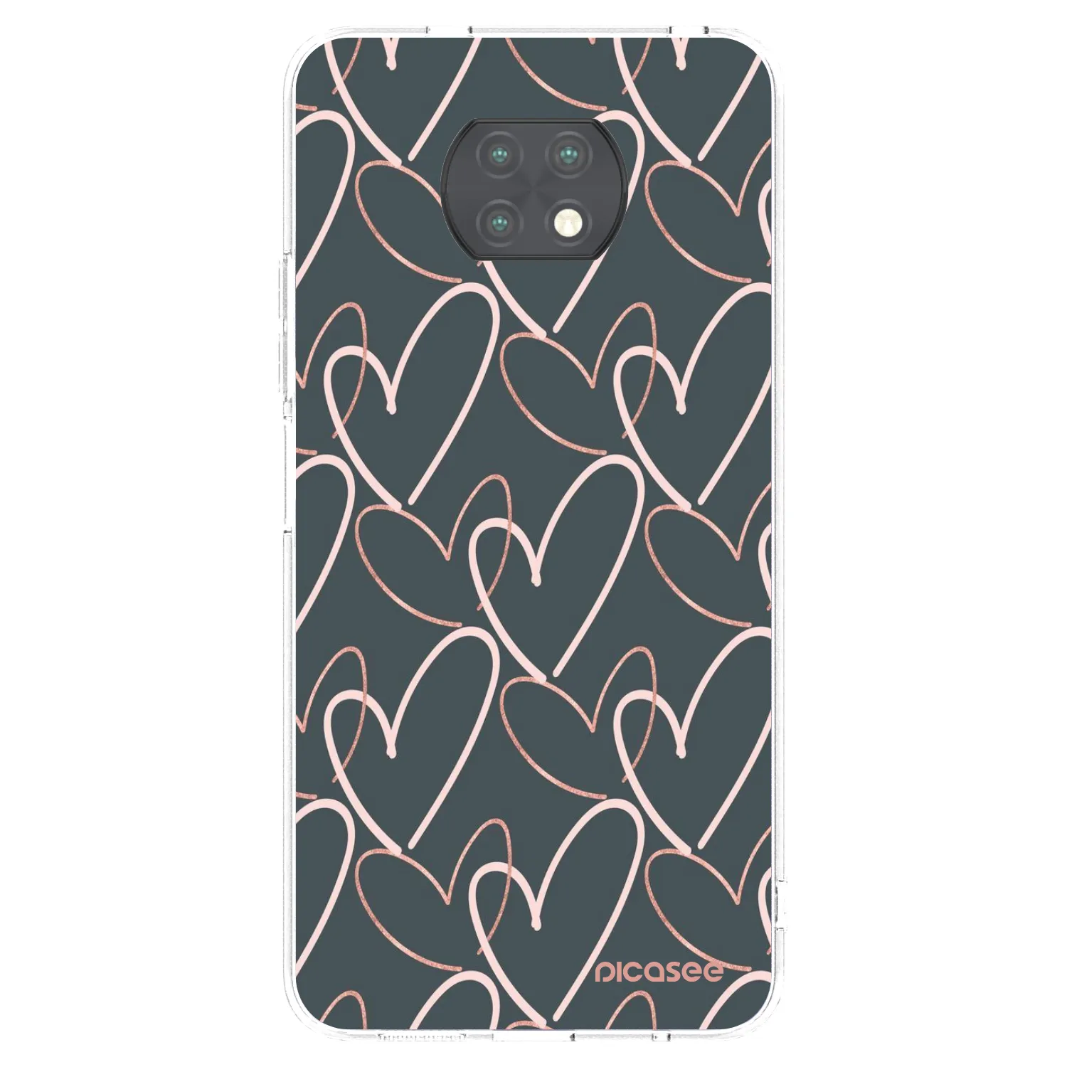 Picasee silikonski prozorni ovitek za Xiaomi Redmi Note 9T - Lots of love