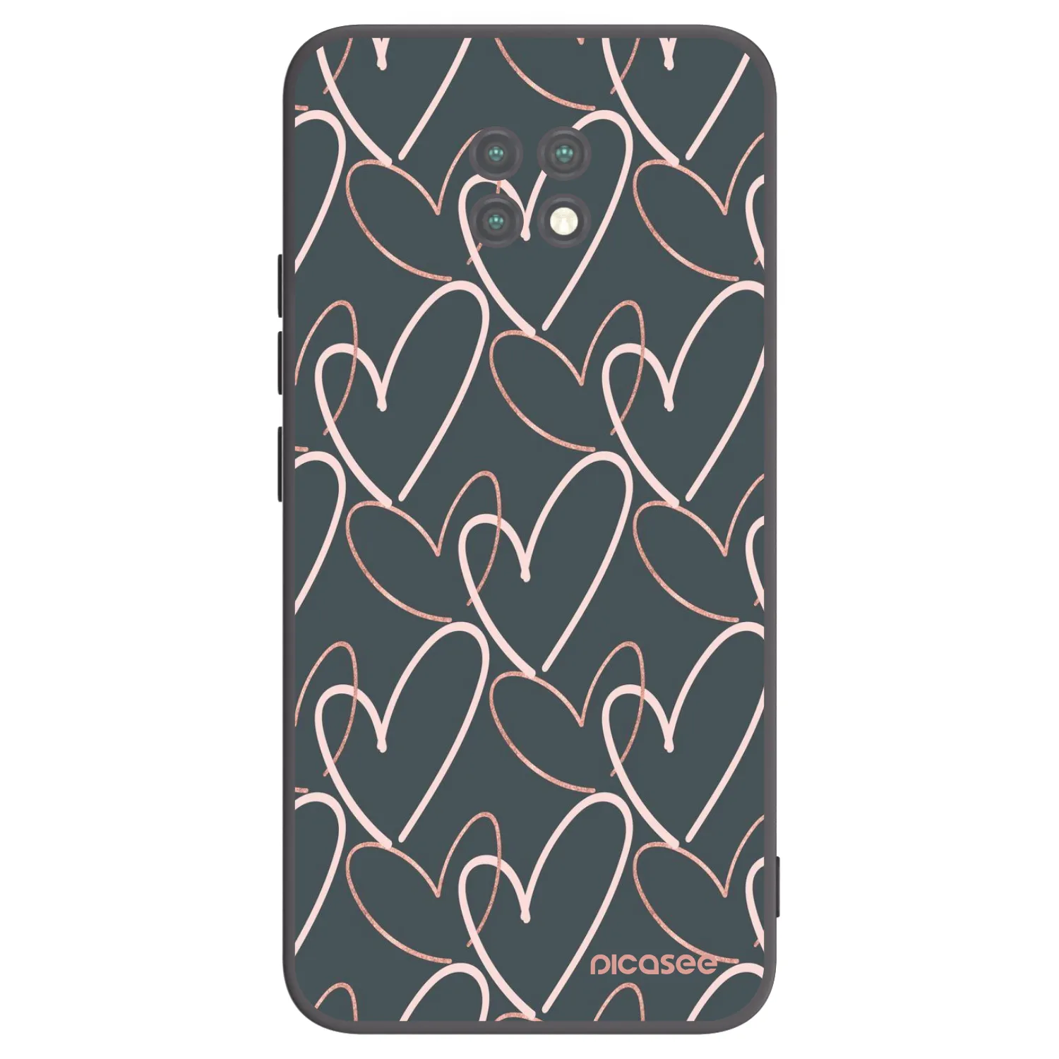 Picasee silikonski črni ovitek za Xiaomi Redmi Note 9T - Lots of love