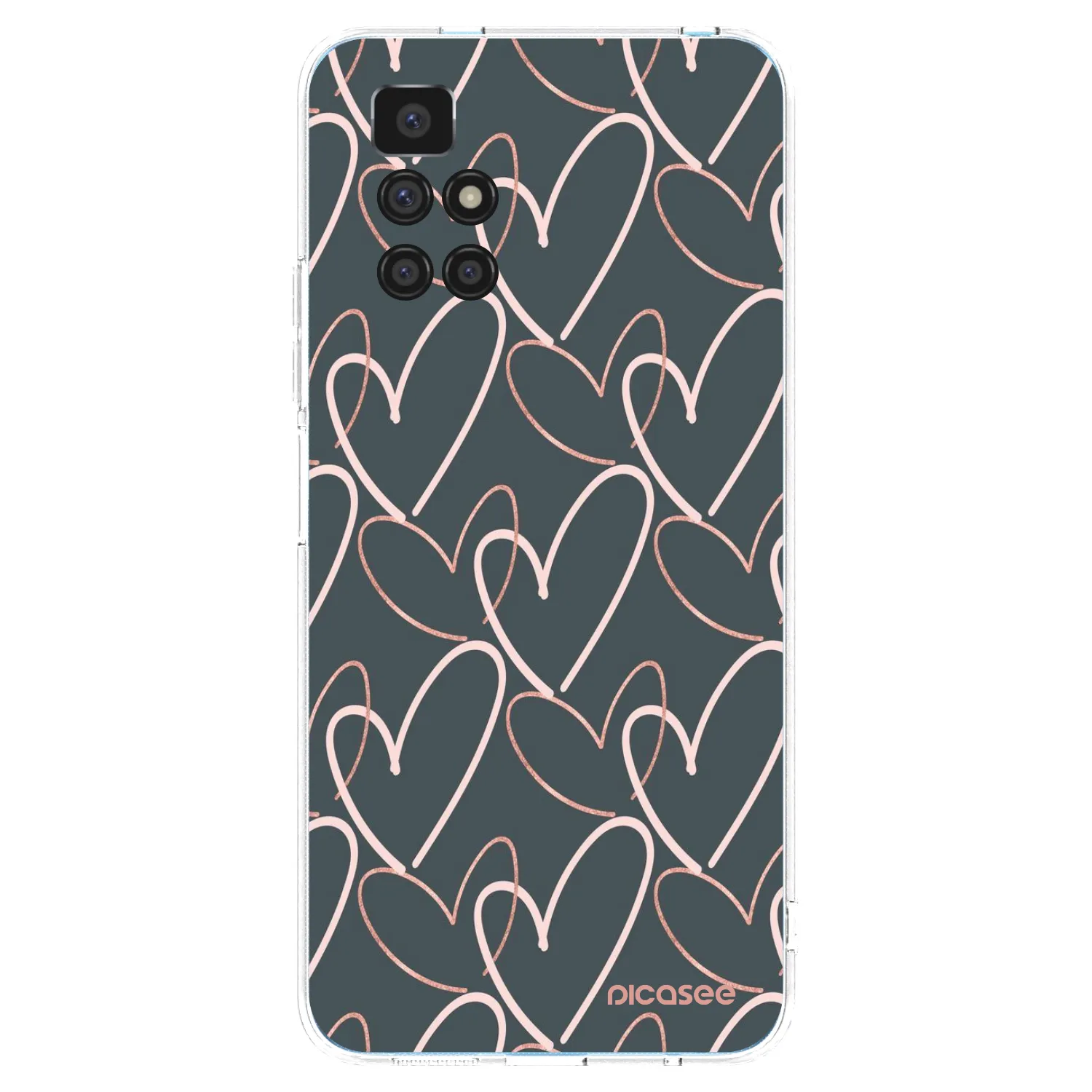 Picasee silikonski prozorni ovitek za Xiaomi Redmi 10 - Lots of love