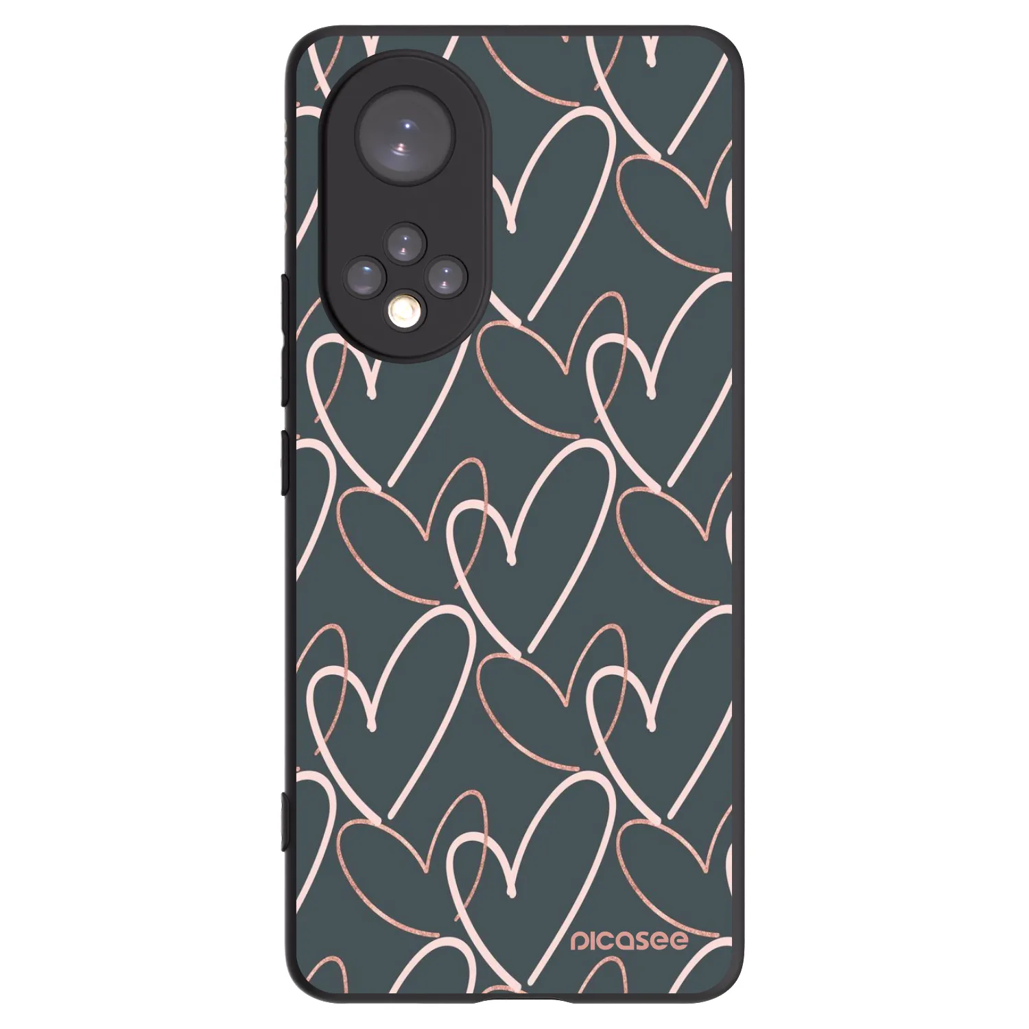 Picasee silikonski črni ovitek za Honor 50 5G - Lots of love
