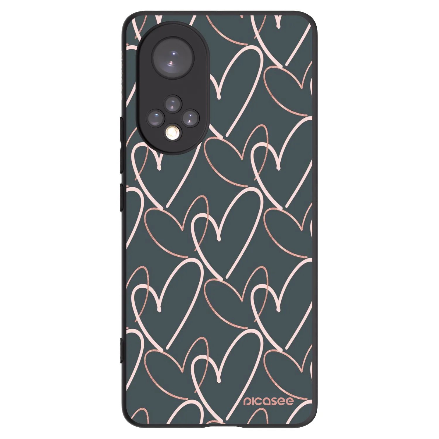 Picasee silikonski črni ovitek za Huawei Nova 9 - Lots of love