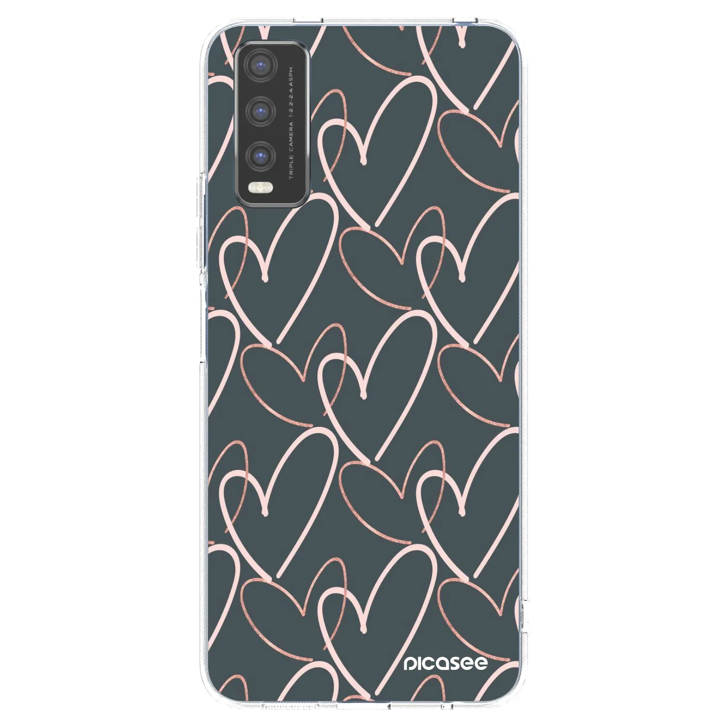 Picasee silikonski prozorni ovitek za Vivo Y20s - Lots of love