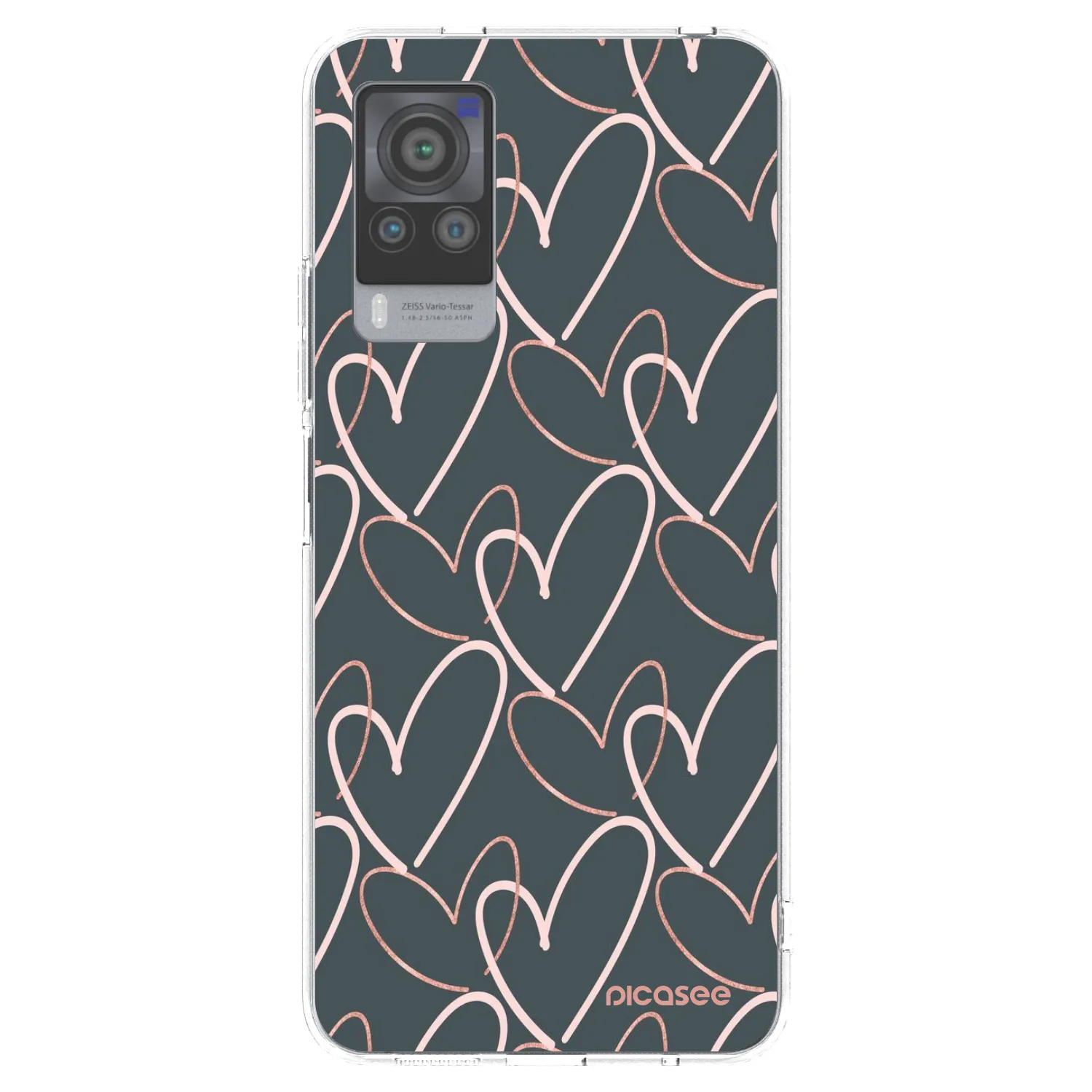 Picasee silikonski prozorni ovitek za Vivo X60 Pro 5G - Lots of love