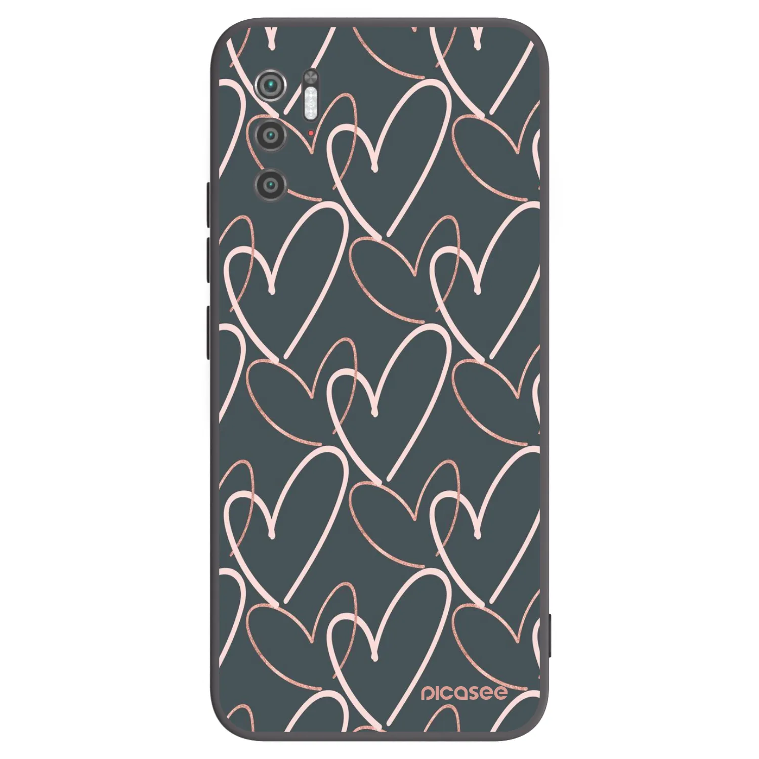 Picasee silikonski črni ovitek za Xiaomi Poco M3 Pro 5G - Lots of love