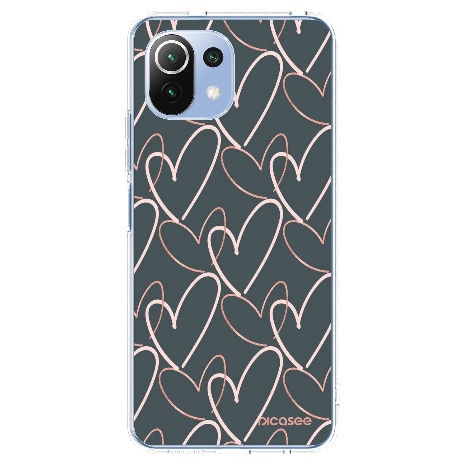 Picasee silikonski prozorni ovitek za Xiaomi 11 Lite 5G NE - Lots of love
