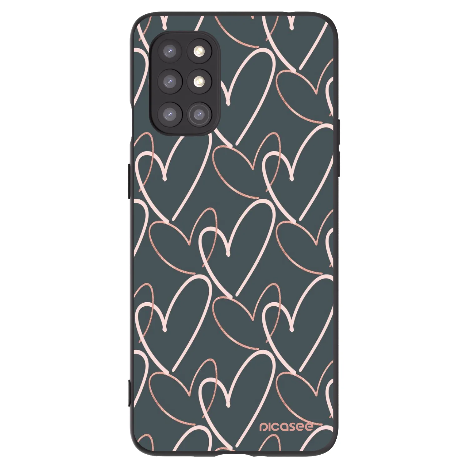 Picasee silikonski črni ovitek za OnePlus 8T - Lots of love