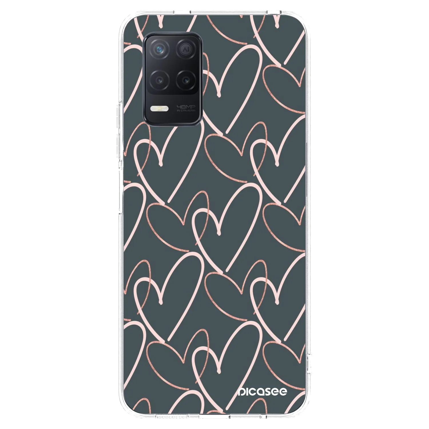 Picasee silikonski prozorni ovitek za Realme 8 5G - Lots of love