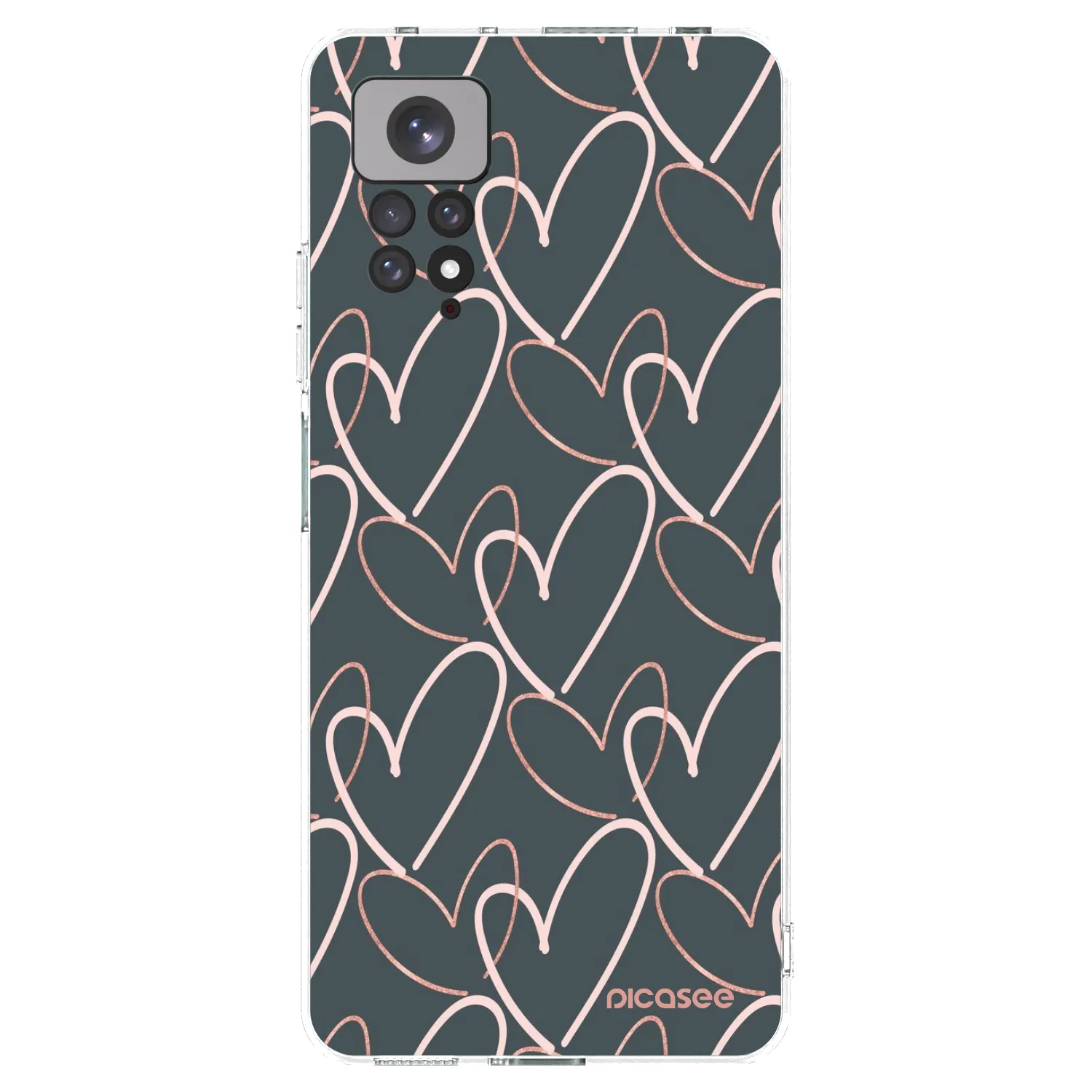 Picasee silikonski prozorni ovitek za Xiaomi Redmi Note 11 - Lots of love