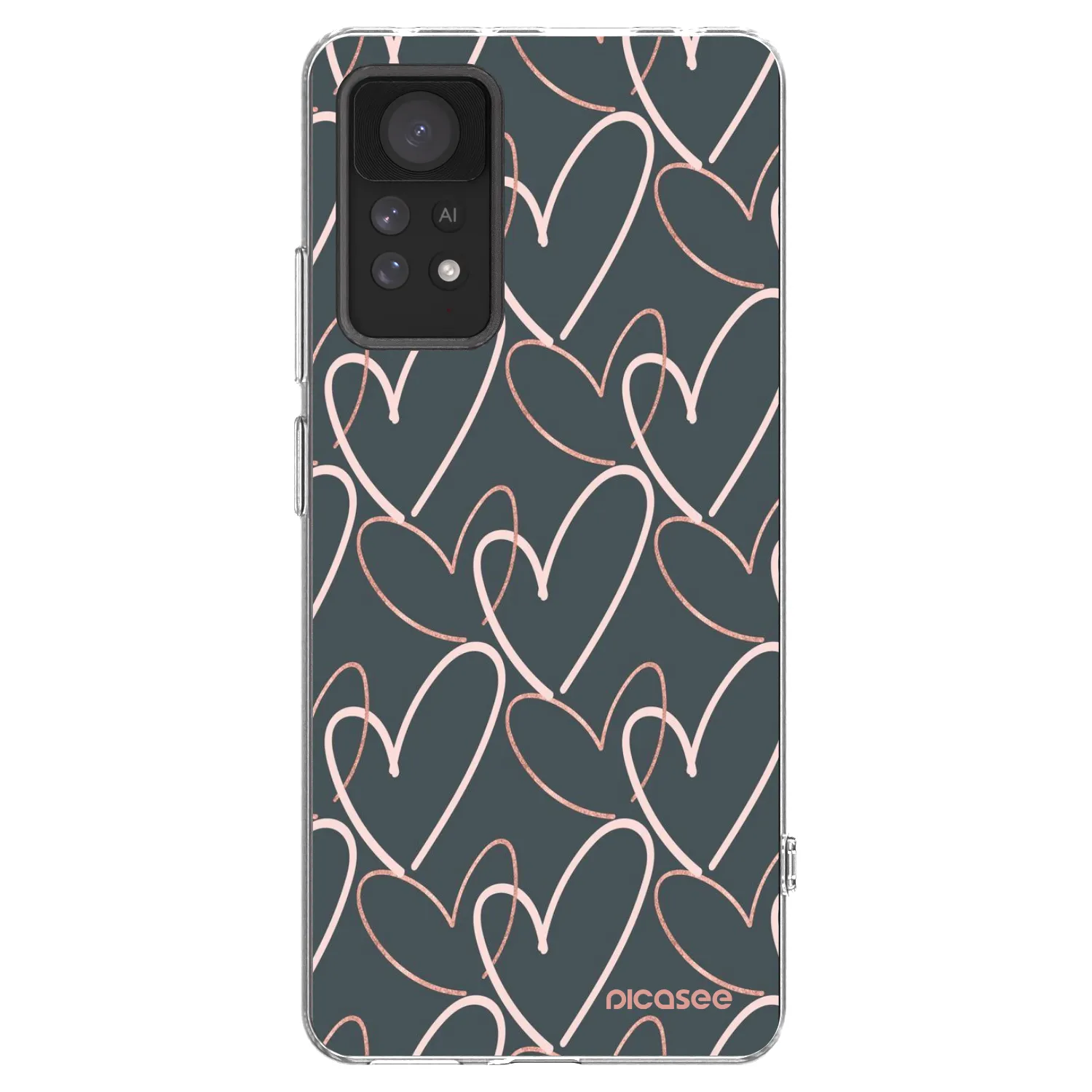 Picasee silikonski prozorni ovitek za Xiaomi Redmi Note 11 Pro - Lots of love